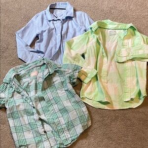 Cat & Jack boys button up shirts sizes xs 4/5 gently worn
